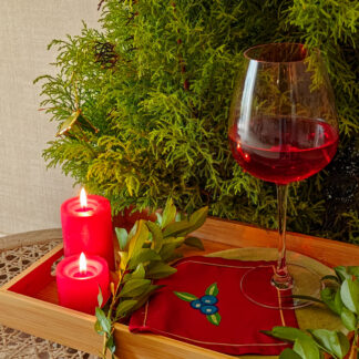 Calyz Red Cocktail Napkin set of 4